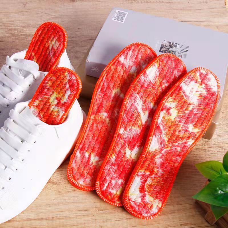 Solid soles with the feet of men and women in winter anti-smelling sweat soft soles in soft soles thickening warm cotton insoles old style