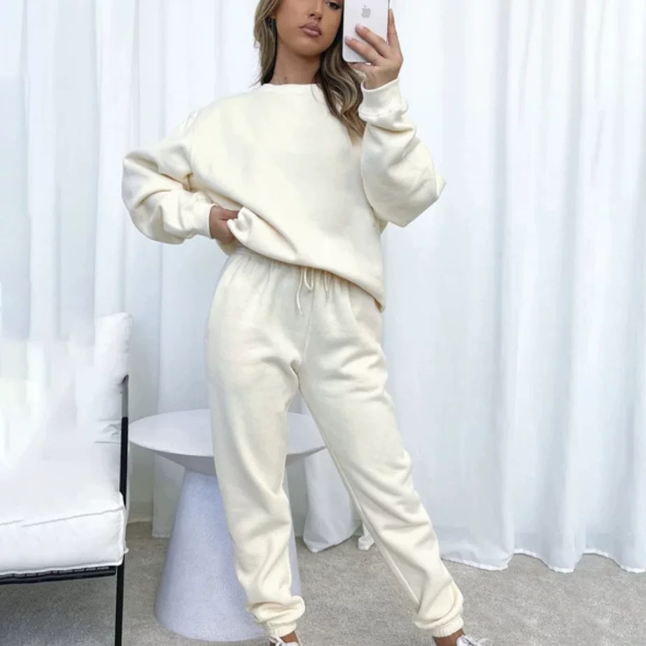 2023 Long pants women's casual long sleeper set