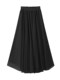 Roter Rock Frauen Tanzrock Chiffon Petticoat Square Tanz Chiffon Weißer langer Rock Schwarzrock Danzrock Tanzrock