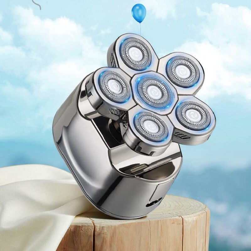 German quality razor six-head shaving head artifact self-shaving electric special-purpose men's multi-functional razor shaving light