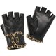 Genuine leather fingerless gloves women's half-fingered summer thin section fitness driving and riding locomotive motorcycle sheepskin short section spring and autumn