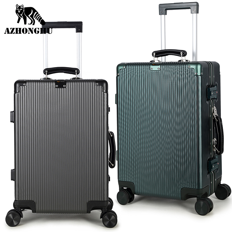 High-value luggage ins net red new female small lightweight anti-fall aluminum frame box large-capacity male trendy fashion