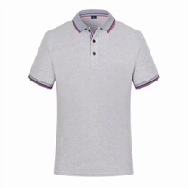 Short-sleeved polo shirt custom work clothes t-shirt diy custom cultural shirt pure cotton lapel long-sleeved tooling printed logo