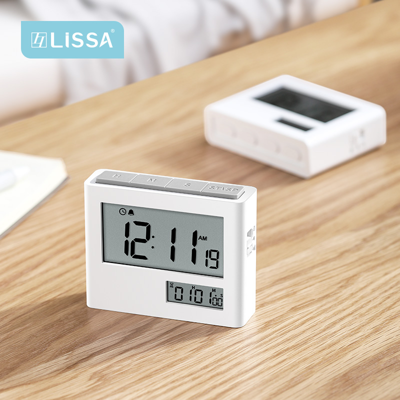 lissa Day Kitchen Timer time Manager Student examination and timing Timer Alarm Clock Dual-use Reminder
