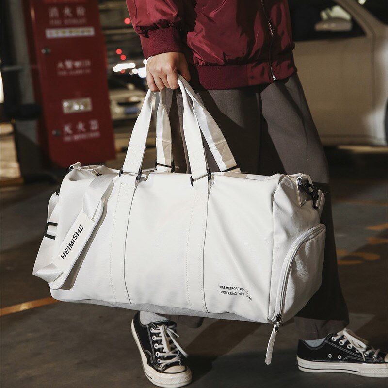 Hong Kong I T Bag short-distance travel bag independent shoe position fitness bag female sports training bag male portable boarding bag