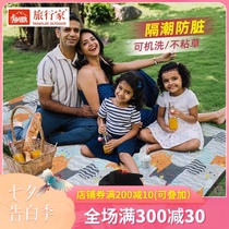 Traveler picnic mat Waterproof anti-fouling anti-moisture mat Picnic cloth Outdoor mat Outing portable pastoral Japanese ins