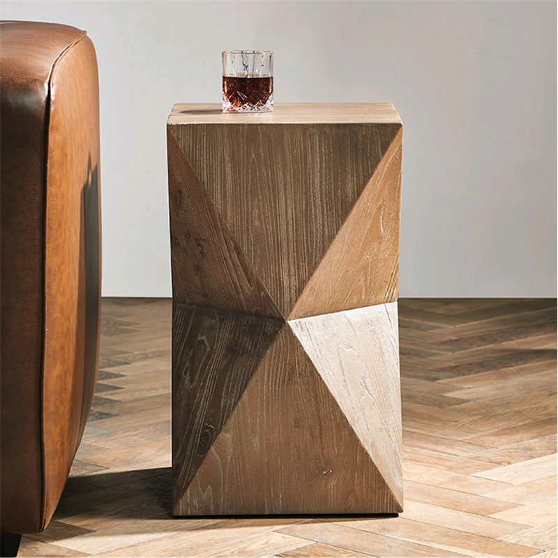 Nordic Solid Wood Mpier Log Stool Hotel Swing headboard stool tea table Bench Creative Art Edge A Few Corners