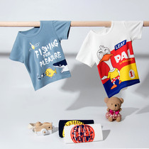 Barabara Childrens Clothing Boy Lecca Short Sleeve T - Shirt 2022 New Childrens Summer Short Sleeve Strap Blade Girl