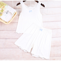 Child Tai Childrens pyjamas Summer MoDel thin Girls home Clothing Baby Vest Shorts Suit Casual Air Conditioning