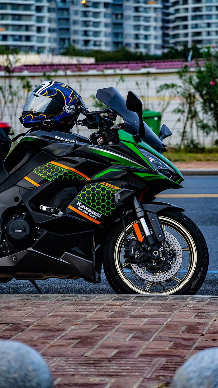 товар из китая 川崎忍者 ninja1000krt鬼爪联名版拉花贴纸2019-2021款摩托车通用 Snail technology