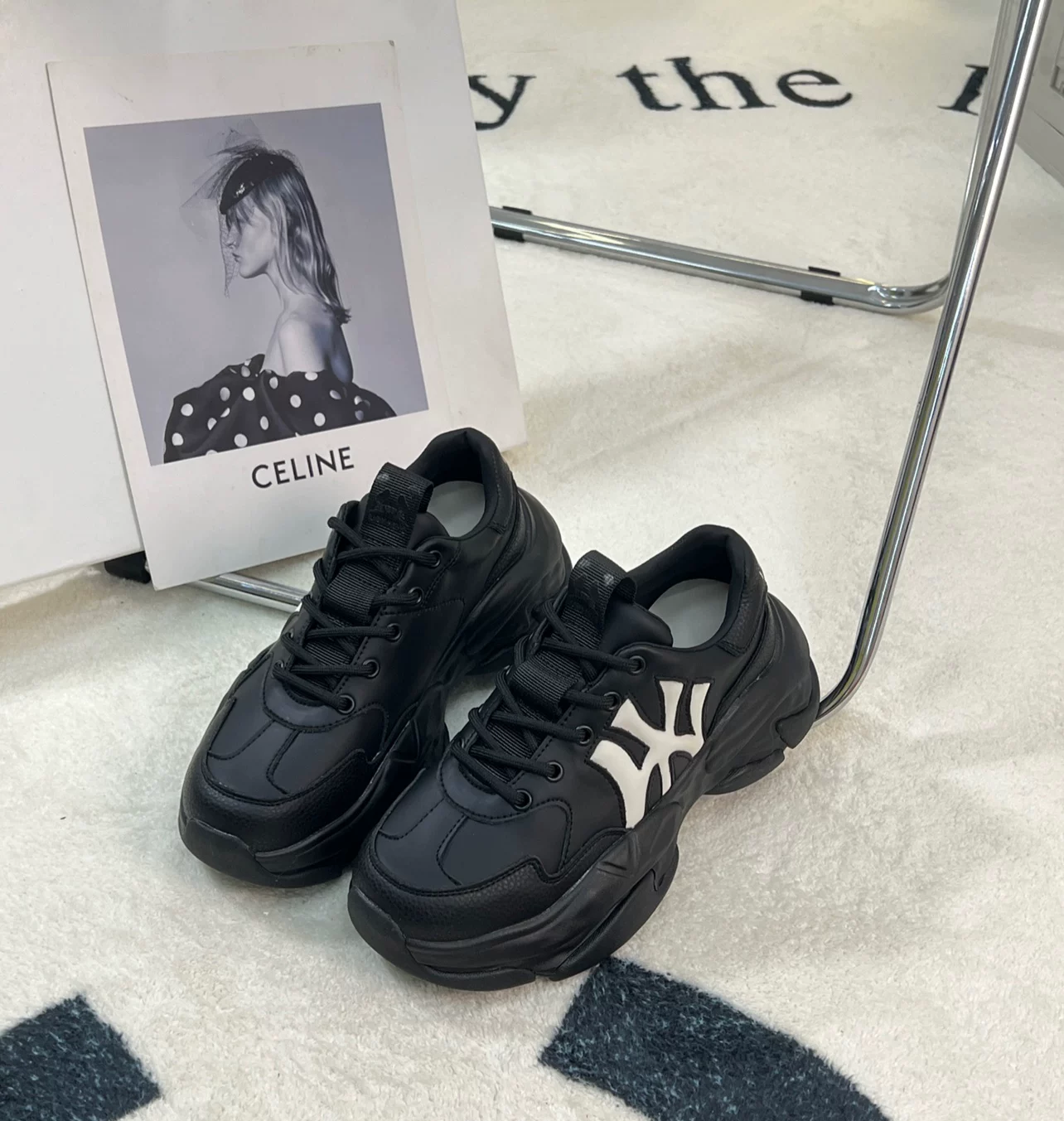 Новые корейские Yankees NY daddy shoes с толстой подошвой, унисекс для мужчин и женщин, студенты, универсальные кроссовки для спорта и повседневной носки