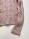 Gentle Little Fragrant Style Fufu Design French Chic Super Nice Pink Knitted Cardigan Sweater Inner Wear for Women