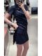 Super Nice-Looking New Summer Casual Sports Style High-End Elegant Polo Collar Short-Sleeved T-Shirt and Skirt Suit