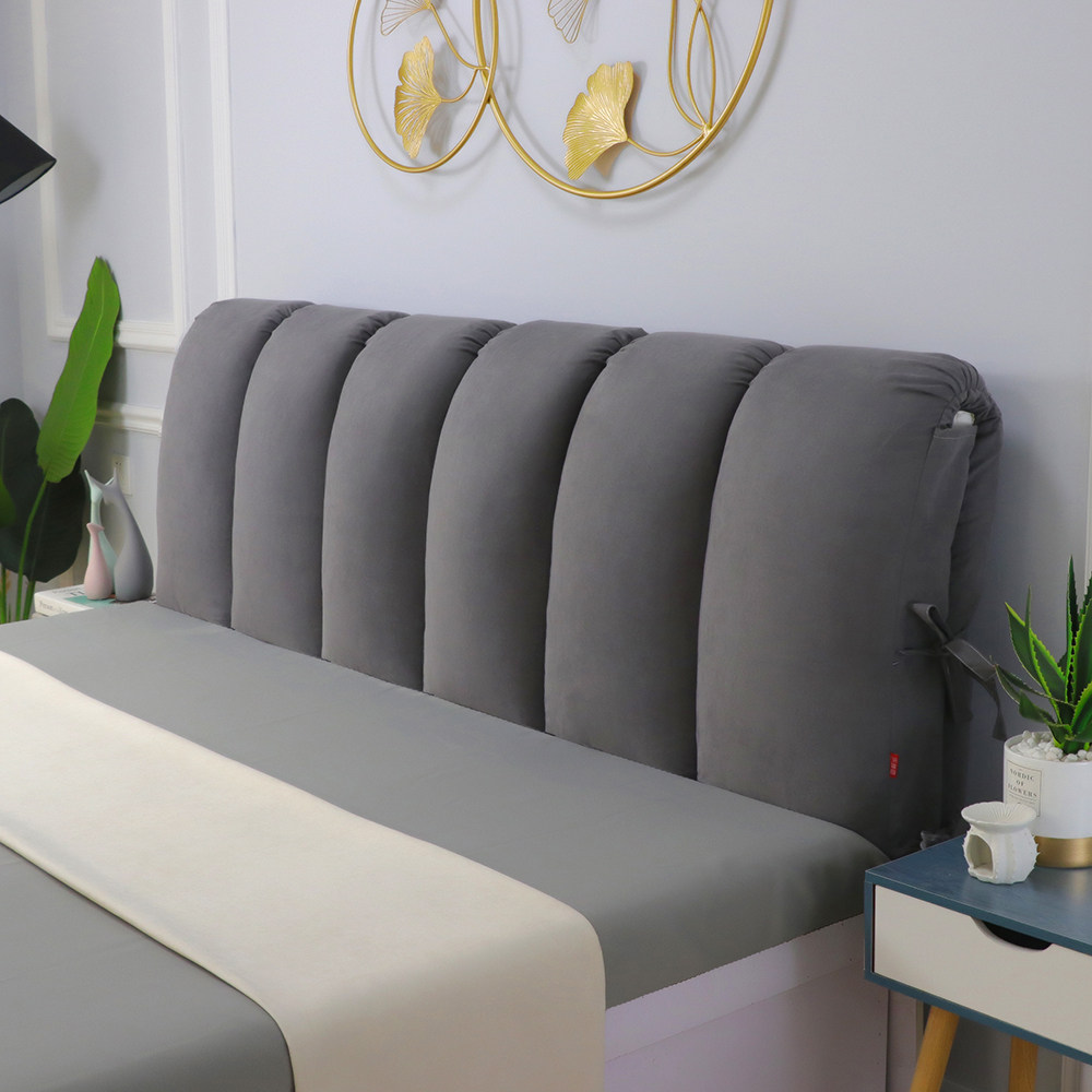 Bedside soft bag light luxury premium bed back cushion without bedside head directly against the wall collapse rice pillow light luxury wind play mobile phone