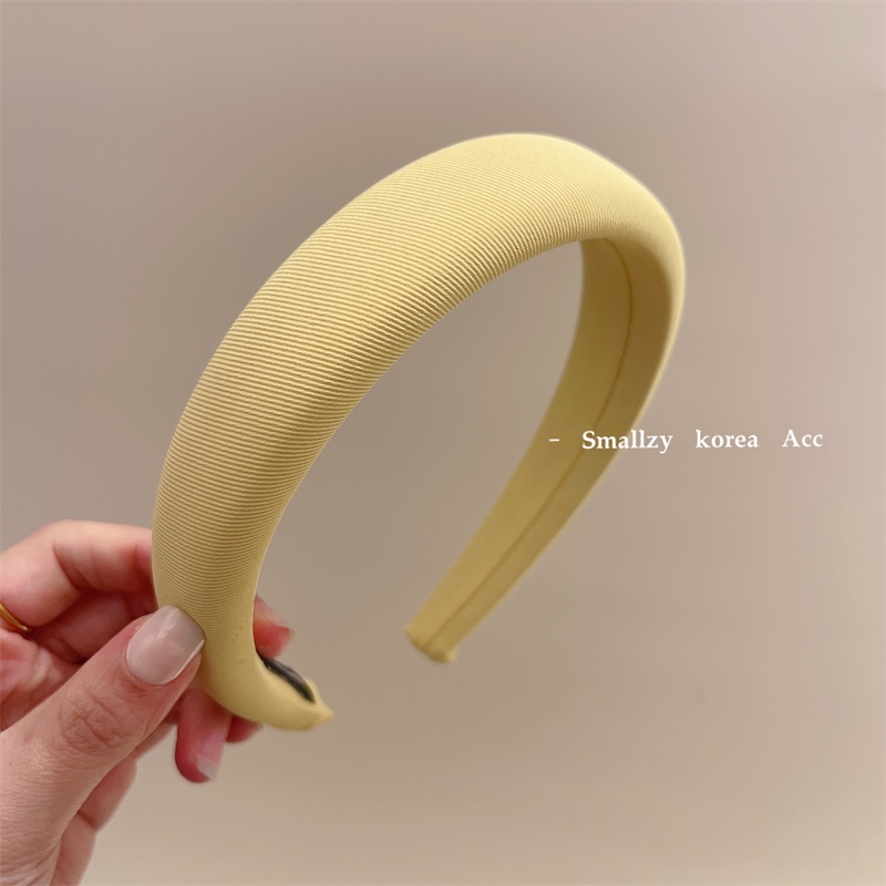 images 0:South Korea imported retro pure color cloth art high-cranial surface small hair hoop hair stuck with a hundred hoop infrared spring and summer head hoop