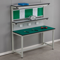 Three-layer anti-static workbench production line table with lights assembly line workshop table operation table experimental mobile phone repair