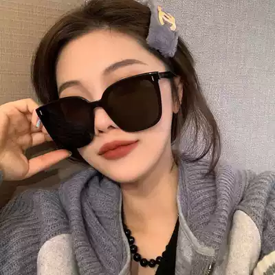 Square face glasses suitable for wearing women sunglasses summer sun protection sunglasses face small net red ins street photography trend