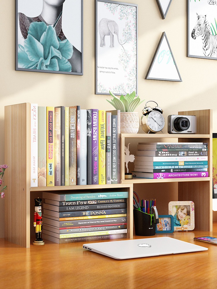 On the desk student bookshelf simple desktop children's shelf home office simple small bookcase dormitory storage