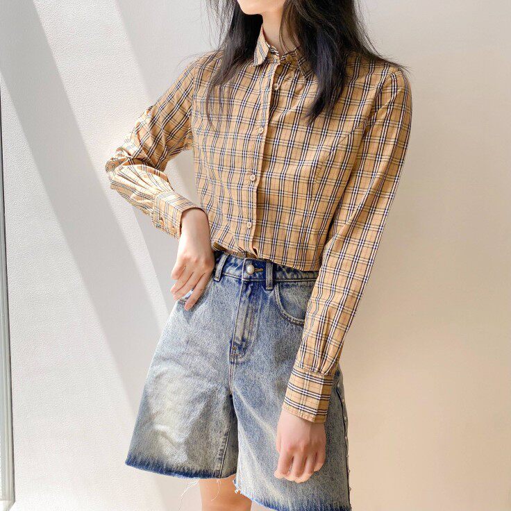 2021 spring and autumn women's British style casual loose trendy long-sleeved shirt pure cotton big brand OEM