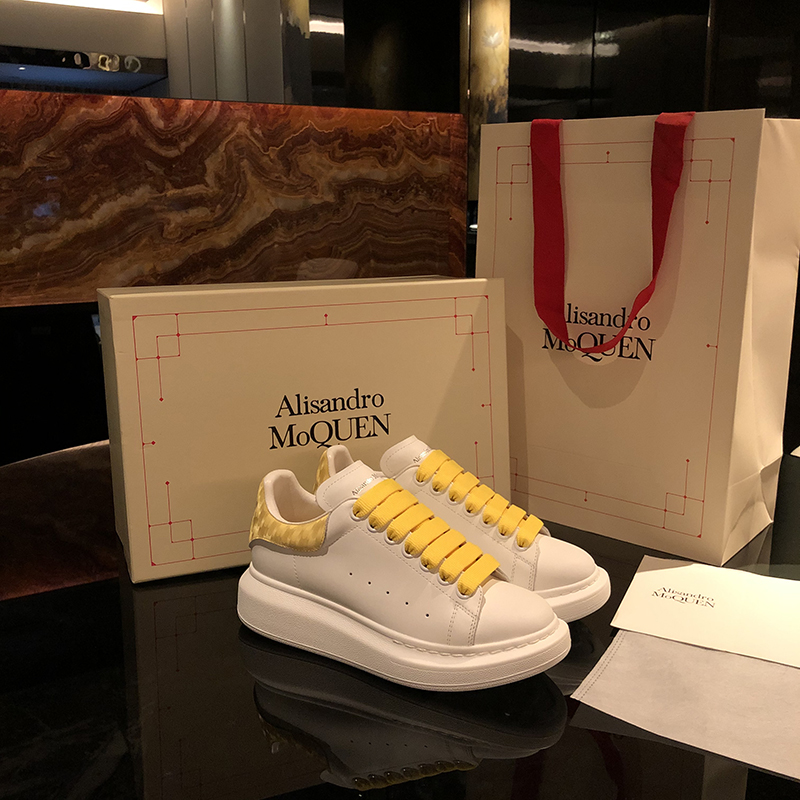 Yellow Tail & Top Edition2021 new pattern Wanghonggang wind Little white shoes female Internal elevation lovers skate shoes male tide ins gym shoes female summer ventilation