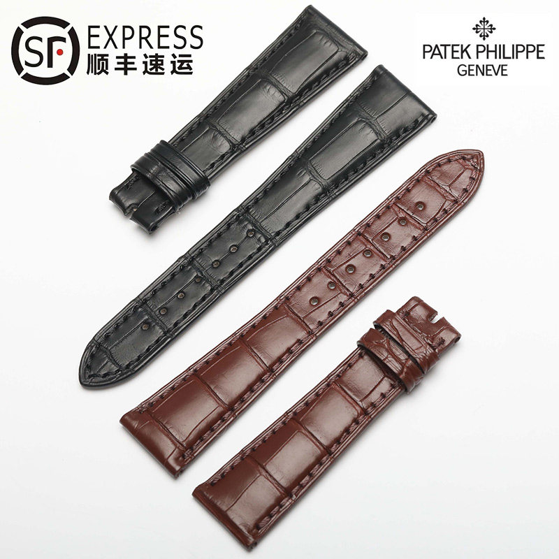 Adapted to the original Patek Philippe watch strap genuine leather American crocodile leather PP moon phase classical Nautilus 5227G