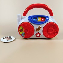Childrens radio model Toy flush simulation sound and light toggle key to exercise finger flexibility