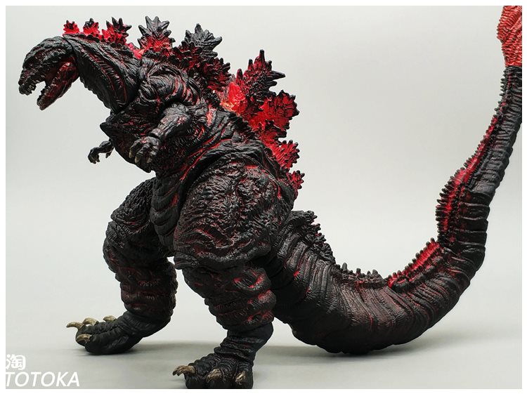 True. Red Lotus GodzillaMechanics Godzilla 2019 Movable Garage Kit Toys Model Godzilla Monster dinosaur Toys a birthday present