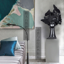 Modern simple abstract metal butterfly figures creative model room living room entrance hotel soft decoration sculpture ornaments