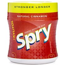  Spry Xylitol Gum Stronger Longer Cinnamon 55ct