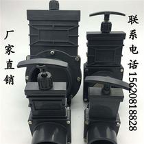 UPVC Plastic PVC Caravan Sewerage Sluice Gate Valves Plastic Pull Plate Valves DN40506375100 110160