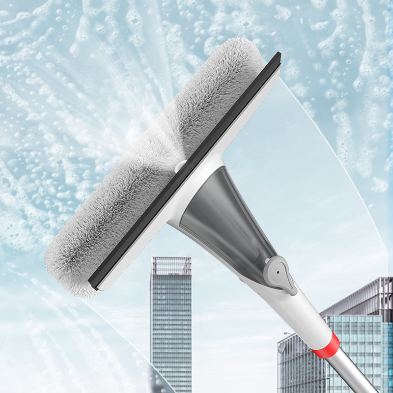 Glass Cleaning Tool for Home Use, Housekeeping and Cleaning Tools, High-Rise Window Cleaning, Double-Sided Scrubbing and Water Scraping