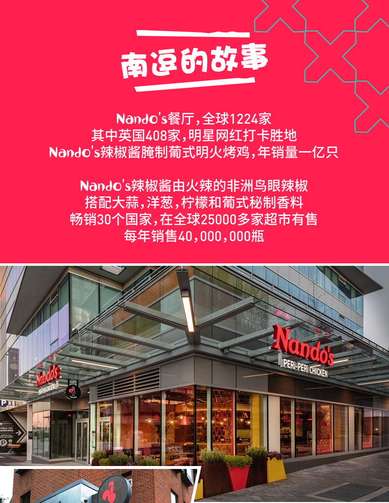 Nandos南逗牌辣椒酱125g*5