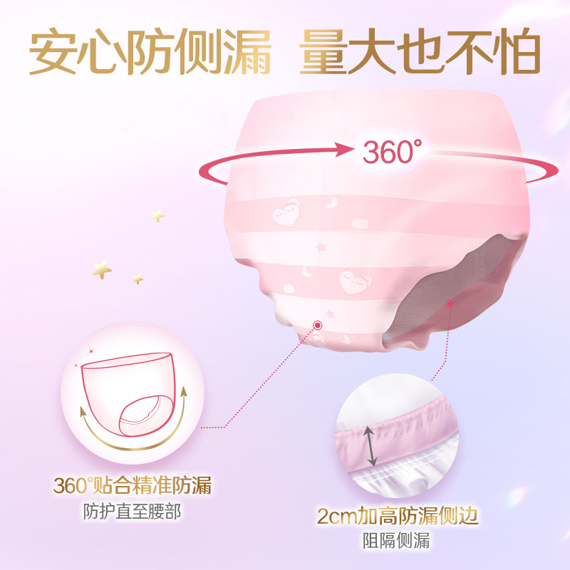 深夜防漏神器,高洁丝夜安裤🌙 -安睡裤-淘宝好物网