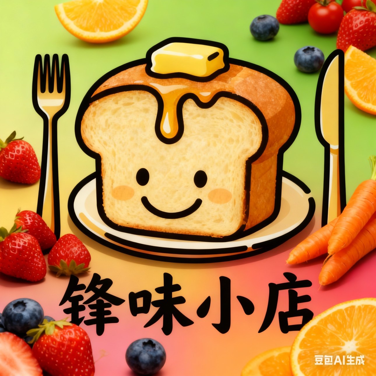 锋味小店的LOGO