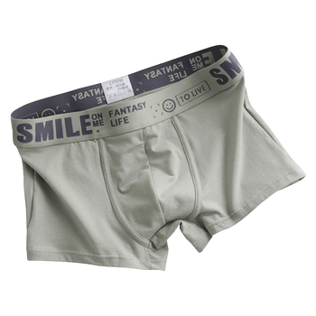 Wumu pure cotton boxer briefs trendy brand ins popular boxer briefs