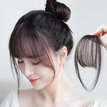 Xiaoqiandai air bangs fake bangs girl natural forehead Japanese real hair no trace forehead replacement wig