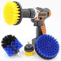 Electric drill brush cleaning brush fine grinding hand electric drill without dead angle hairbrush swivel hand rug toilet spherical brush waterproof hand grinding wheel