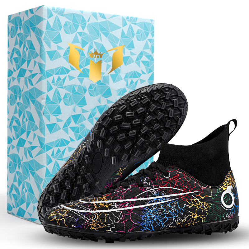 Dicanon C Ronaldo football shoes cr7 assassin men's broken nails women's high-barrel long nails competition teenager mandarin duck Xiaoli