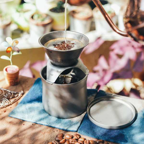 Keith Kossi pure titanium cup filter drip filter funnel to make coffee pot versatile tea cup