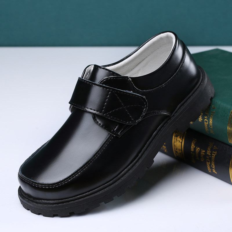 Shenzhen primary school boys and children's leather shoes middle and big children's dress performance leather shoes Shenzhen unified student leather shoes