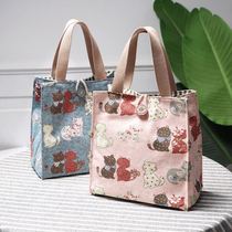 Lunch box bag portable summer fresh lunch box bag insulation belt lunch box bag tote bag fashion large office worker