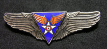 Bronze Antique Silver Plated Enamel U.S. Air Force WWII Victory Commemorative Wings 12 (12th Air Force)
