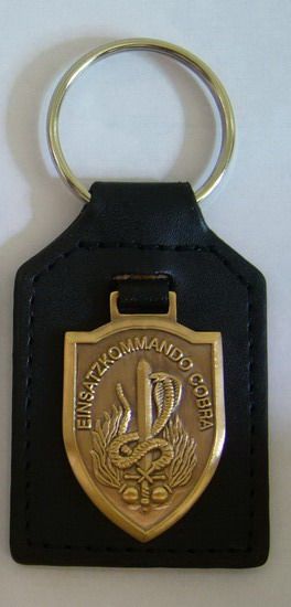 Austrian Cobra anti-terrorist special forces (Einsatzkommando Cobra) leather key ring