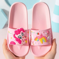 Пони, детские летние мультяшные милые тапочки, нескользящие слайдеры для принцессы