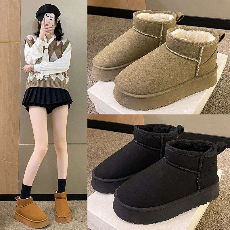 2023 Fashion Winter Snow Boots Fur Ladies Uggs Boots Tube Th
