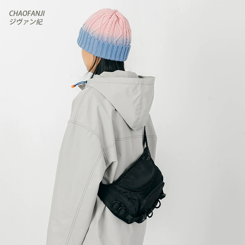 Японская вместительная и большая небольшая нагрудная сумка, дизайнерская спортивная брендовая сумка через плечо, поясная сумка