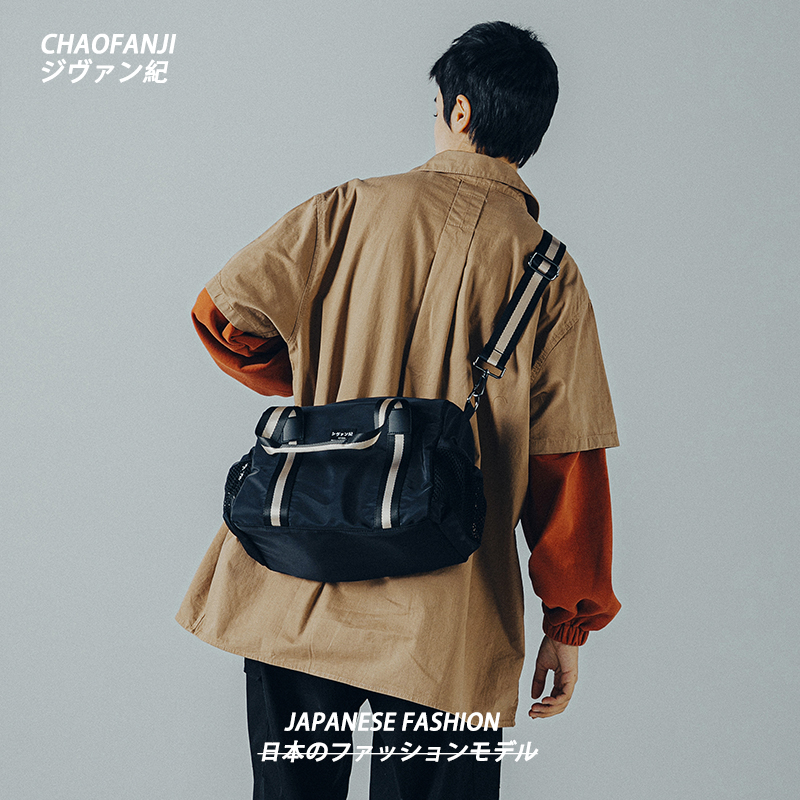 Handbag women's 2021 new trendy fashion temperament students large-capacity high-end shoulder bag men's travel bag