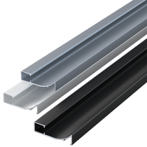Aluminum alloy luminous baseboard with LED light wall sticker metal light with base line 5cm corner base line baseboard