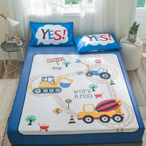 Fitted sheet single piece cotton mattress cover for children and boys 1 5m cotton sheet bed cover 1 8-bed Simmons protective cover