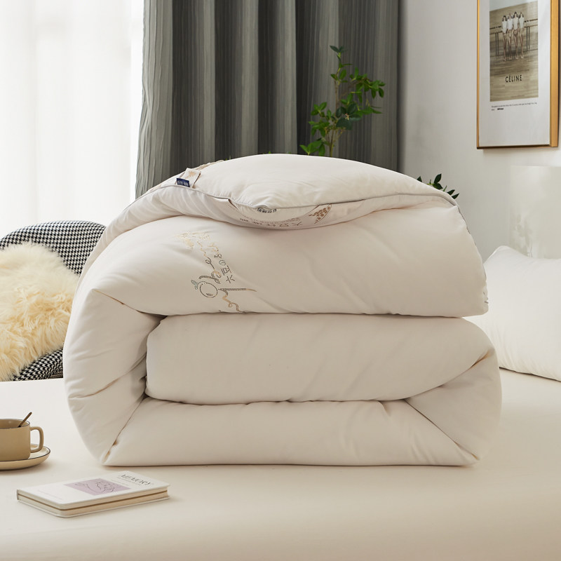 Soybean fiber quilt spring and autumn quilt four-piece set universal warm thickening winter quilt single quilt core for college student dormitory